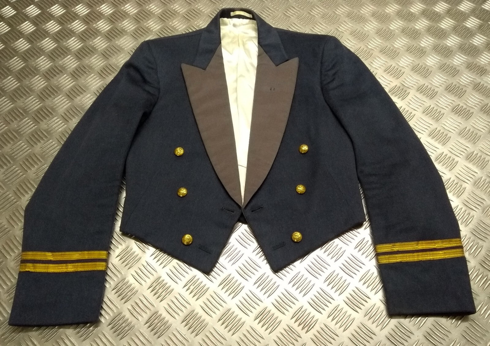 RAF Royal Air Force Mess Jacket Airforce Blue Grey Colour by Alkit Vintage OFCs Dress