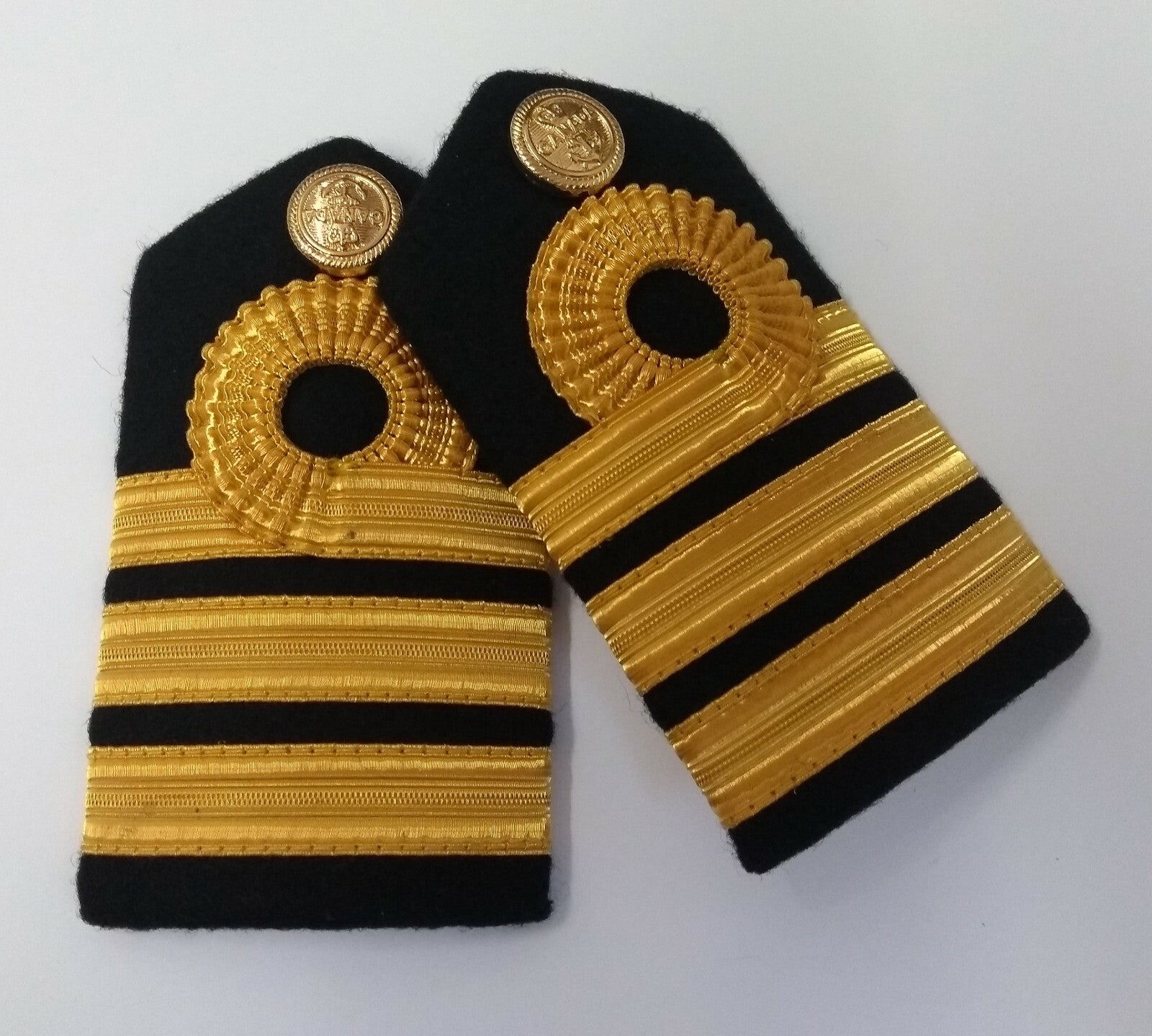 Genuine Canadian Naval Female Gold Wire Rank Shoulder Boards Epaulettes LFS20