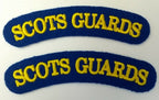 Genuine British Army Issue "Scots Guards" Shoulder Title Patches - NEW ASPS62