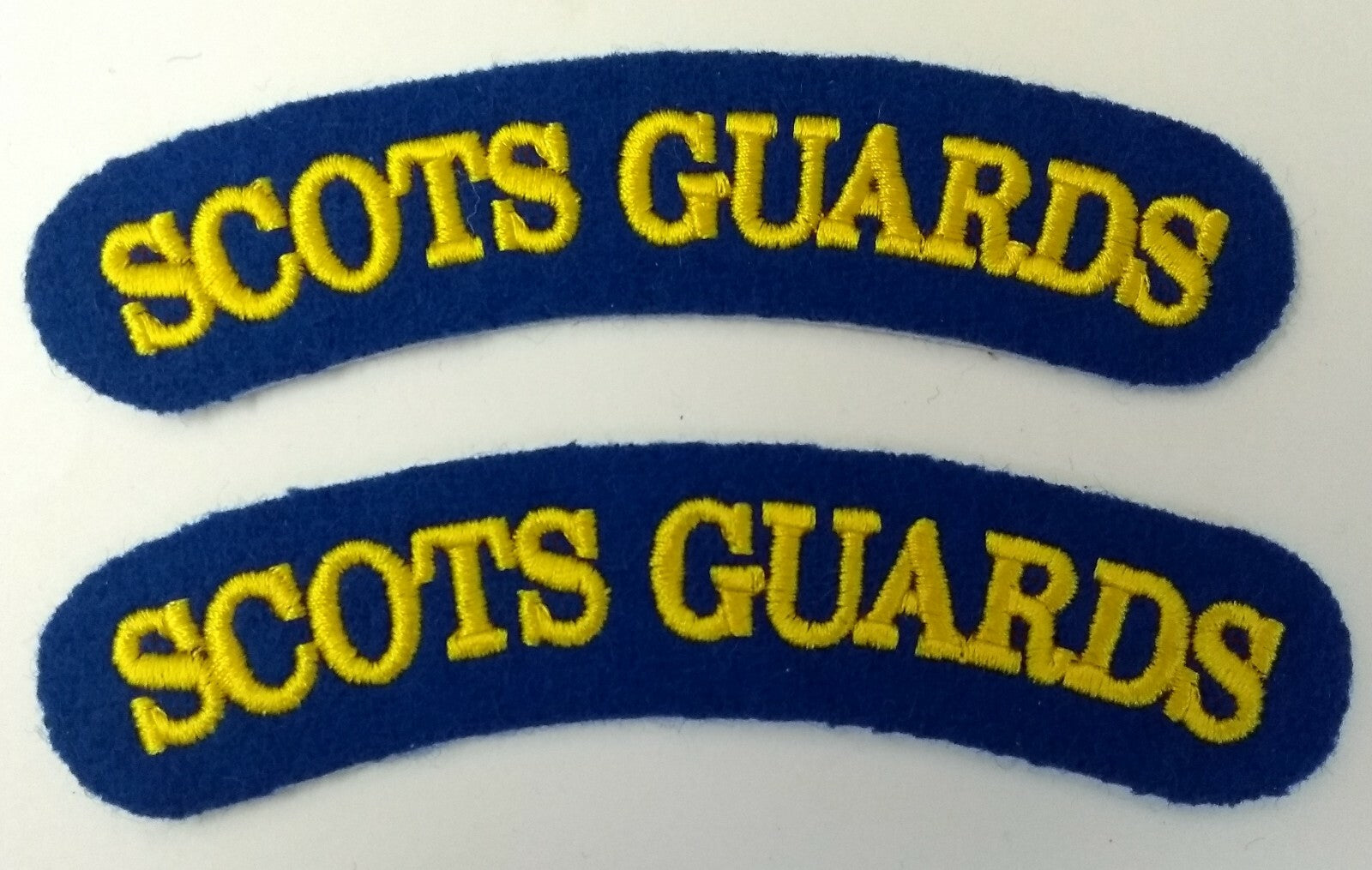 Genuine British Army Issue "Scots Guards" Shoulder Title Patches - NEW ASPS62
