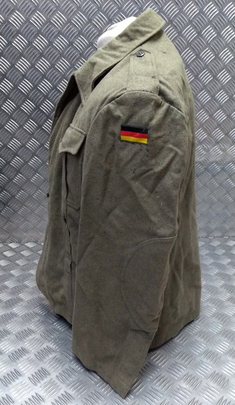 Vintage Field Jacket German Army 1960s Pattern Wool Serge Bundeswehr 104cm