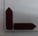 Maroon Officer's Gorgets British Made Army Pattern with Twill Cord and Buttons