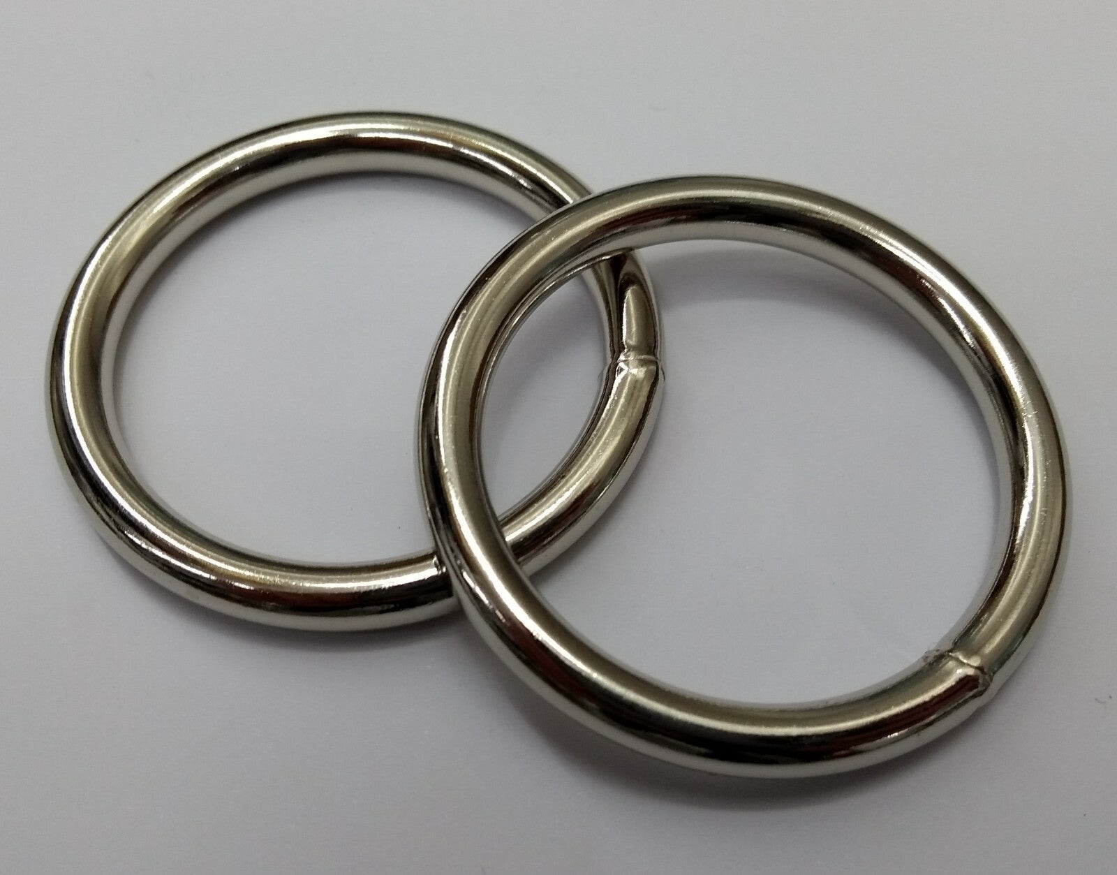 Genuine British Army Horse Guards & H Cav 1.5" Nickel Bridle Rings 1 Pair STD183