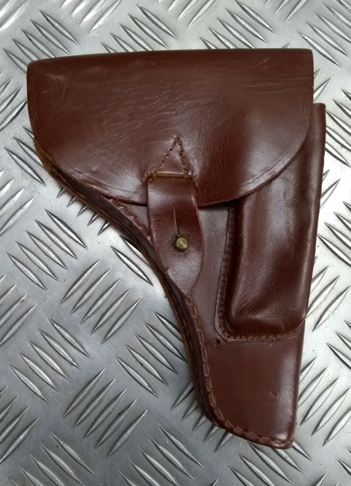 Vintage Holster Leather Unknown Pistol Side Arm Holster Faulty
