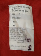 Blues & Royals H Cav RHG Wool Parade Coat Other Ranks Red Collar No Buttons