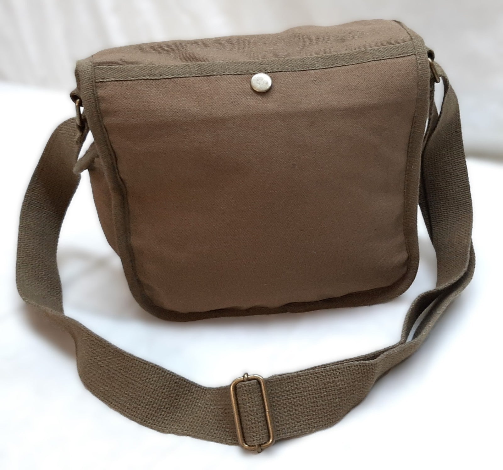 Military Type ARMY Canvas / Haversack Shoulder Bag Festival Military Mid Green