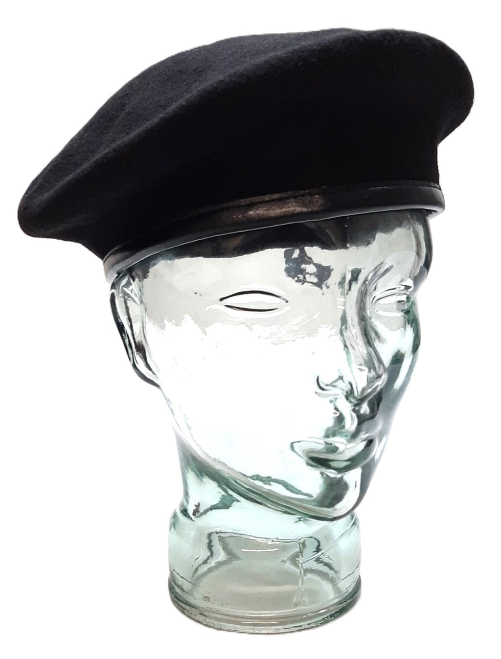 British Berets Compton Webb England Lined Wool Leather Edge 10 x 7 1/8