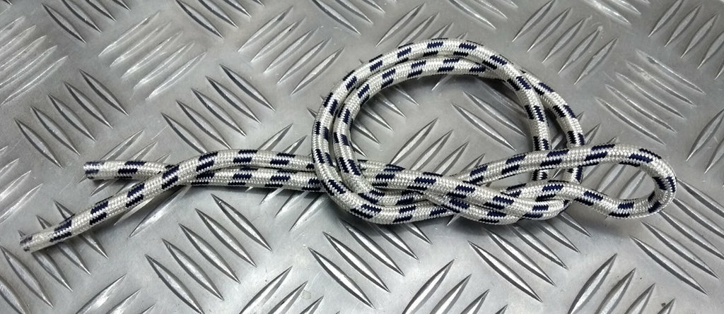 Genuine British Made Ceremonial & Parade Silver Blue Fleck Cord 2M RC13