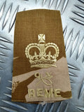 Royal Electrical & Mechanical Engineers Desert Camo Warrant Officer Rank Slide