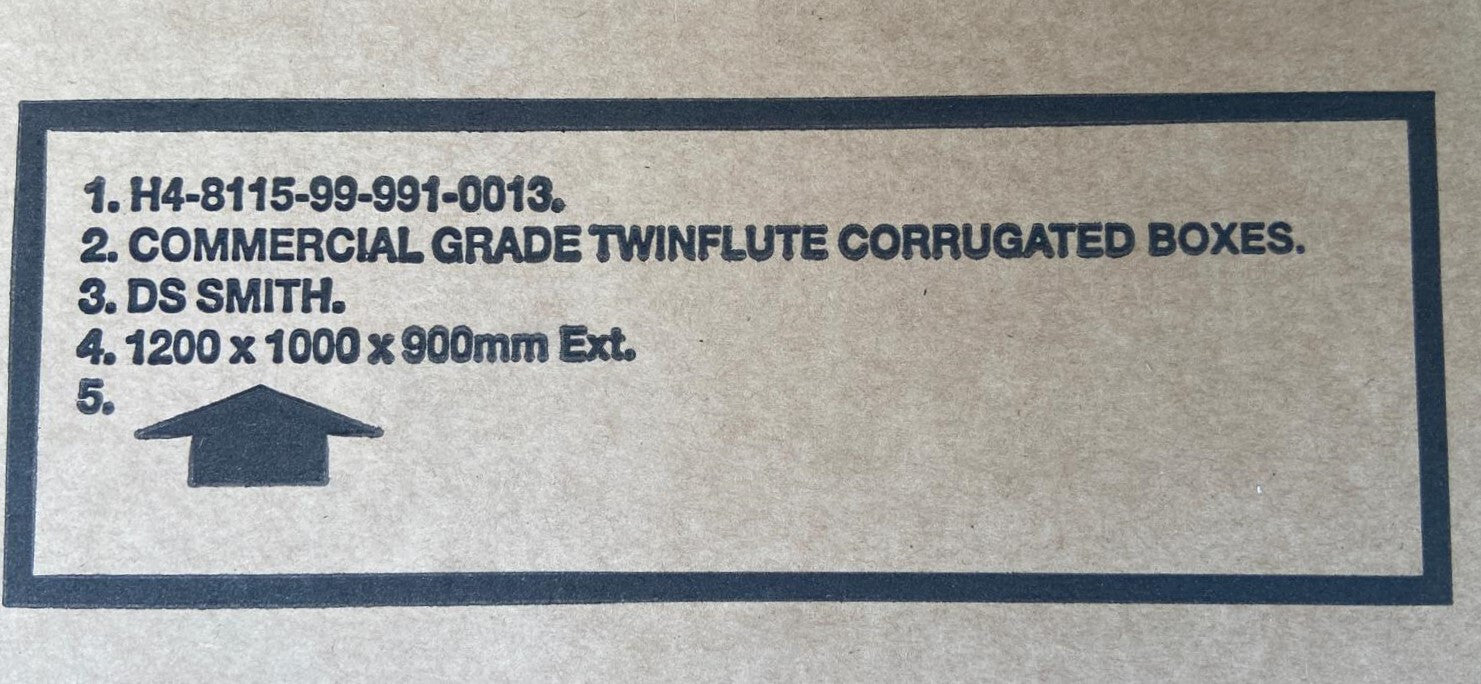 Heavy Duty Tri Wall Cardboard Twinflute Corrugated Pallet Boxes Extra Large x 10
