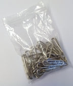 Belt Loops 1" Chrome Coloured Metal Loop Over Stay For Straps & Belting UK Made