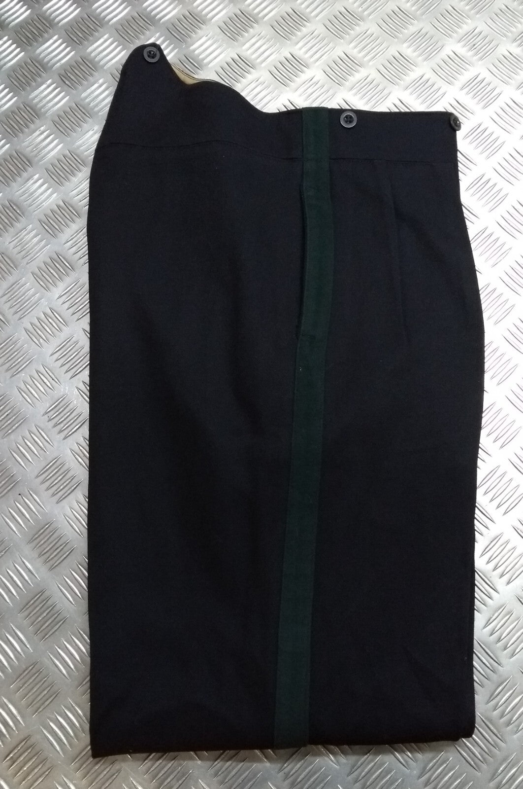 Vintage No1 Trousers British Army With Infantry / Rifles Green Stripes 1963 Pat