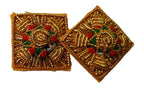 Shoulder Pips 5/8" Gold / Coloured Hand Embroidered H/E Bath Stars 1 Pair
