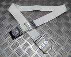 Abu Dhabi Belt White Nylon With Insignia Buckle For Ceremonial & Parade Duties
