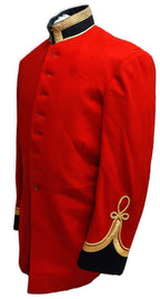 RED Ceremonial Tunic British Army Pattern OFCs No Front / Shoulder Buttons