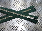 Genuine British Army NZ 66" Closed End Metal Zip / Zipper Vintage Green