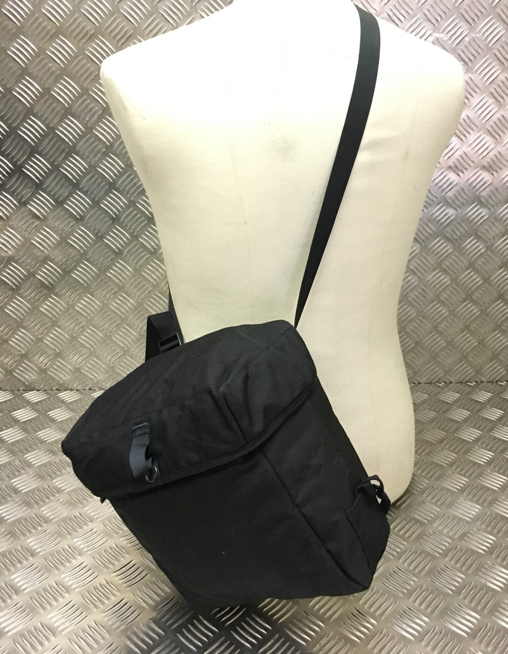 Genuine Military Style Stealth Black Tactical Haversack / Bag PLCE NEW