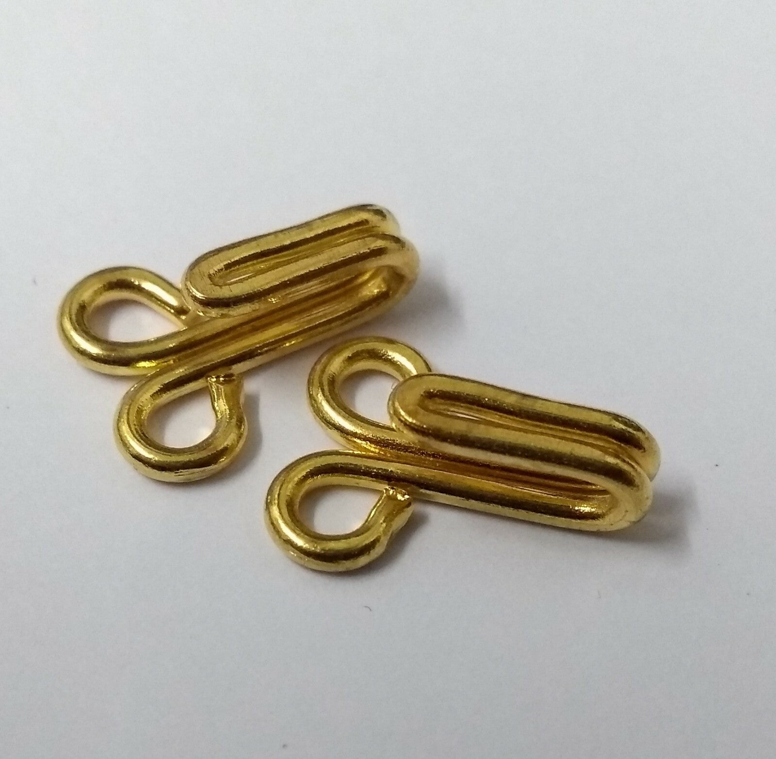 Aiguillette Pipe Cord Chain & Snipe Hooks Gold /Brass Coloured X4 STD82