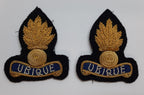 Royal Engineers Mess Kit Badge British Army Black Embroidered OFC Collar Patches