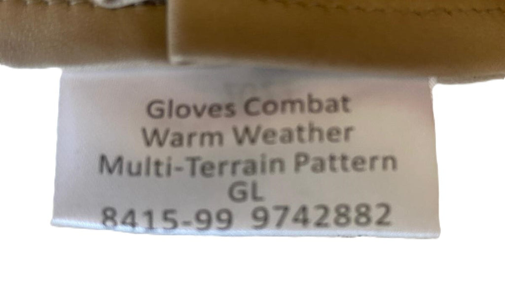 Genuine British Desert Leather Combat Gloves- All Sizes- NEW