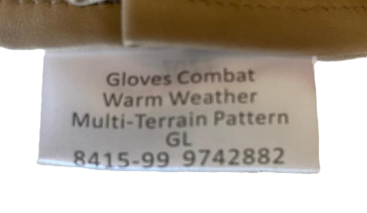 Genuine British Desert Leather Combat Gloves- All Sizes- NEW