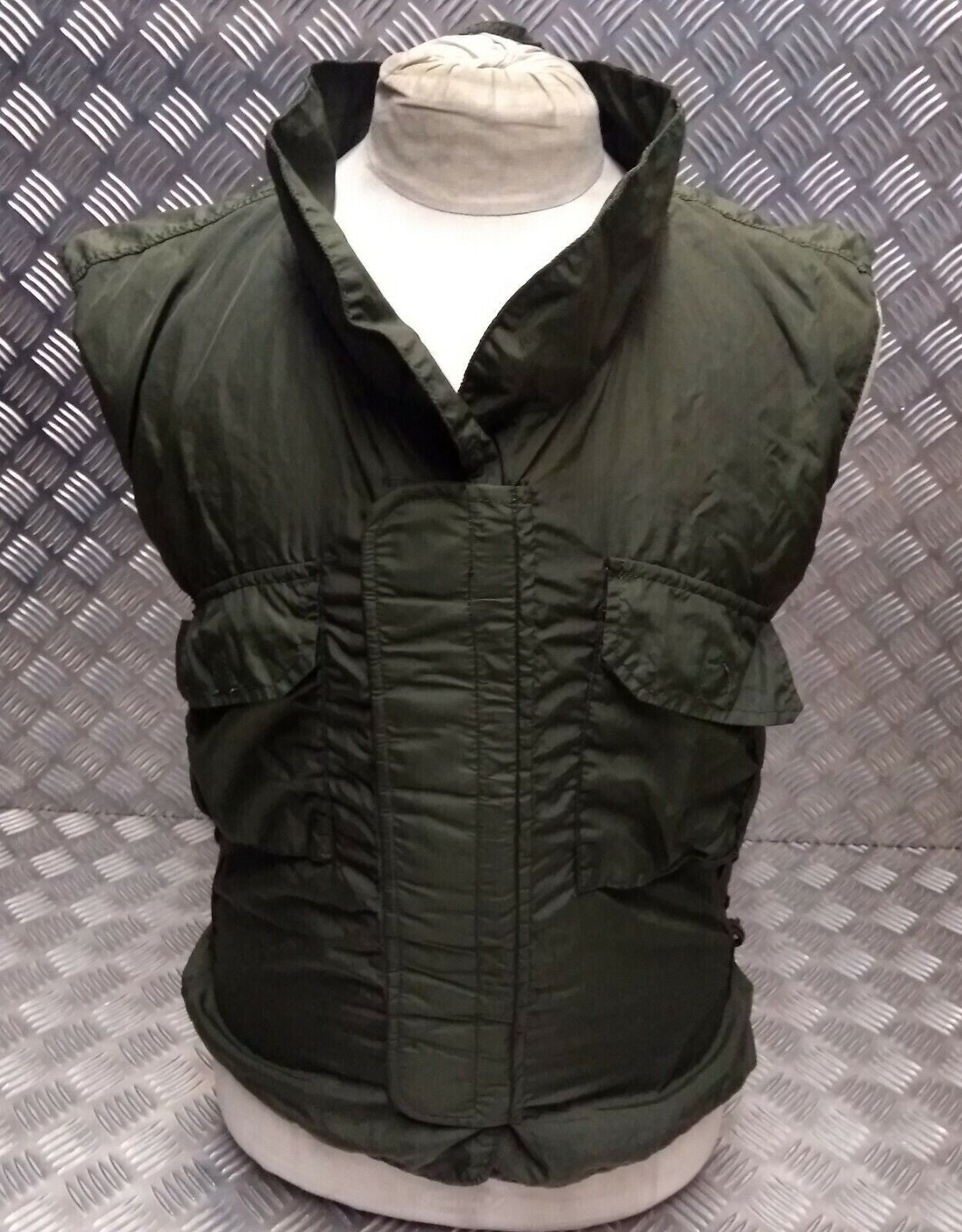Genuine Issue 1980's IDF Flak Vest Cover Overdyed OD Green Airsoft S/M