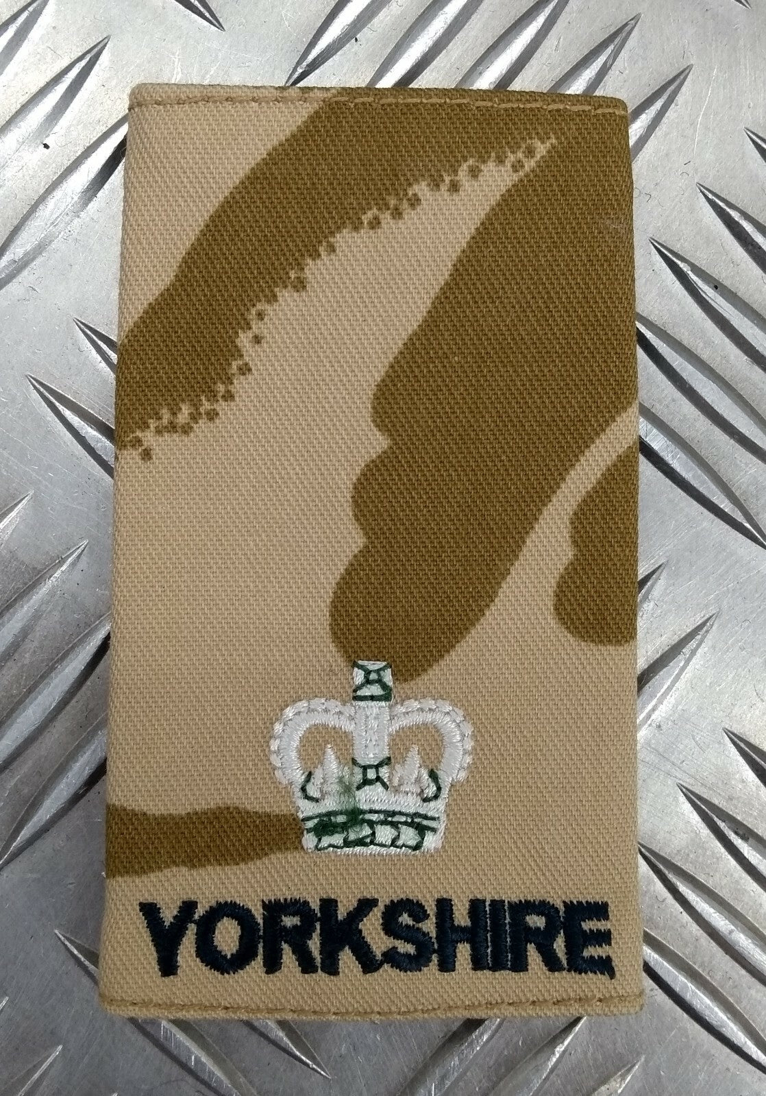 Genuine British Army Desert Camo Yorkshire Rank Slide Various Ranks - NEW