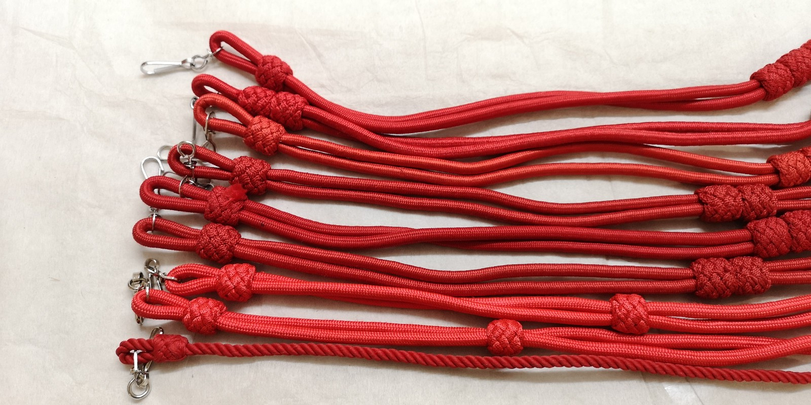 Red / Scarlet Ceremonial & Parade Lanyards / Cords Various Styles joblot of 11