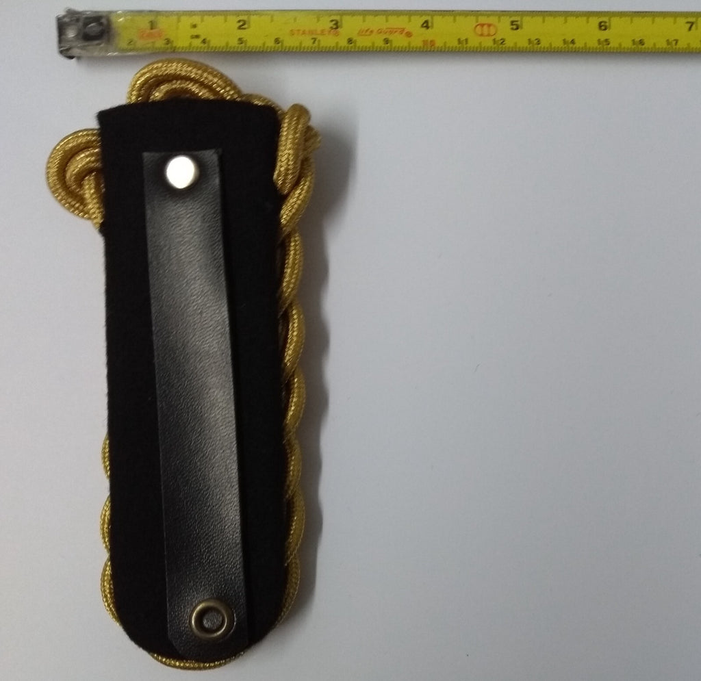 Shoulder Cords Senior Officer Gold Braid Cords With Attaching Straps No Insignia