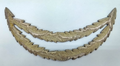 Silver Wire 2 Row Thistle Applique Braid Garnish Officers Cap Peak British Made