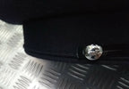 Dress Hat with E II R Buttons & Chinstrap Navy Blue Parade Peak Cap