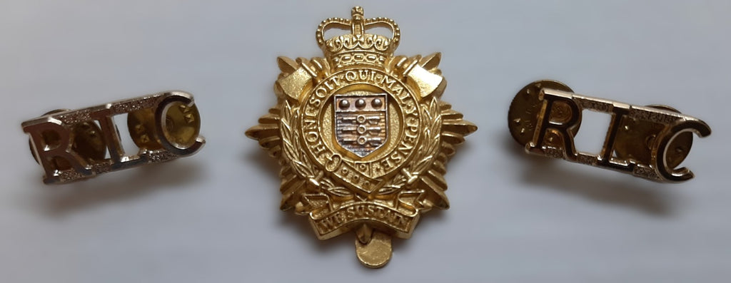 RLC Insignia Set British Army Shoulder Titles & Hat Badge Royal Logistics Corps