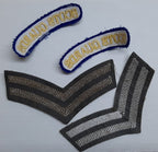 Scots Guards Insignia British Army No2 Corporal Stripes and Shoulder Mudguards