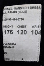 British Army No1 Jacket Drummer Blues Bandsman and Buttons Size 176/120/104cm