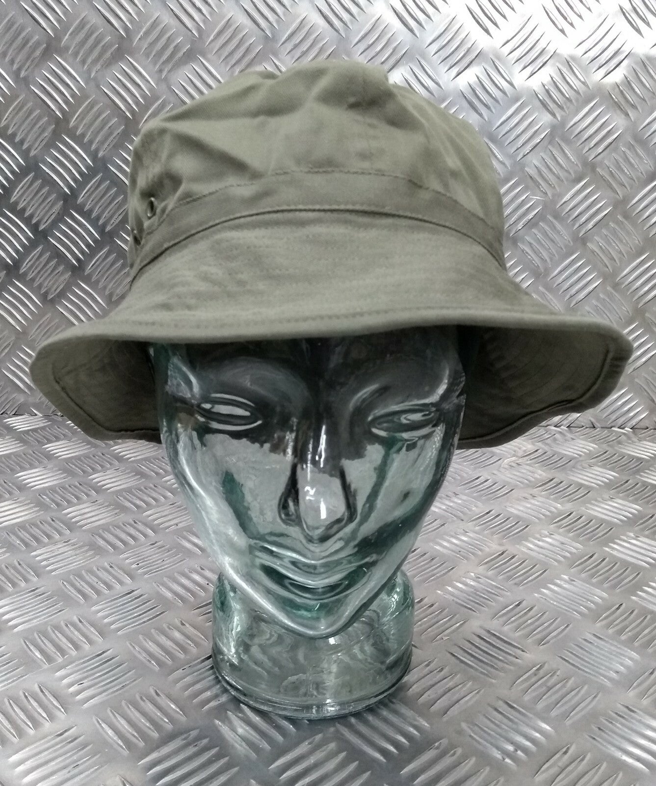 Genuine OD Olive Green Bucket Hat Army Boonie Bush Hat Rave Hat 56cm
