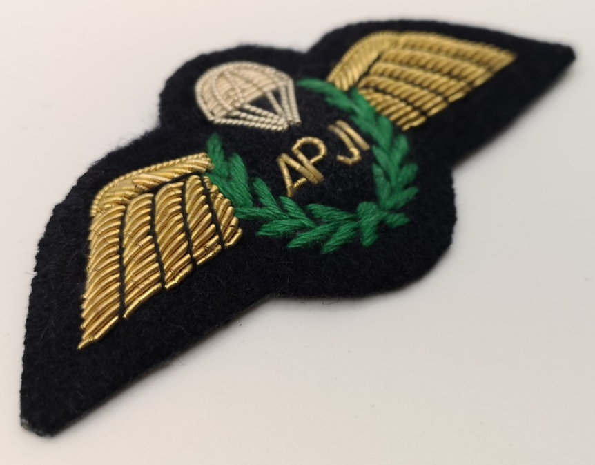 APJI Assistant Parachute Jump Instructor Mess Kit Embroidered Wire Braided Patch