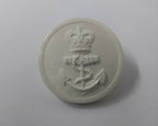Genuine British Royal Navy RN White Nylon Naval Issue Dress Buttons 36L NEW