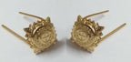 Genuine Issue Gold Coloured Officers 1/2" Rank Pips Stars X1 Pair GIM39
