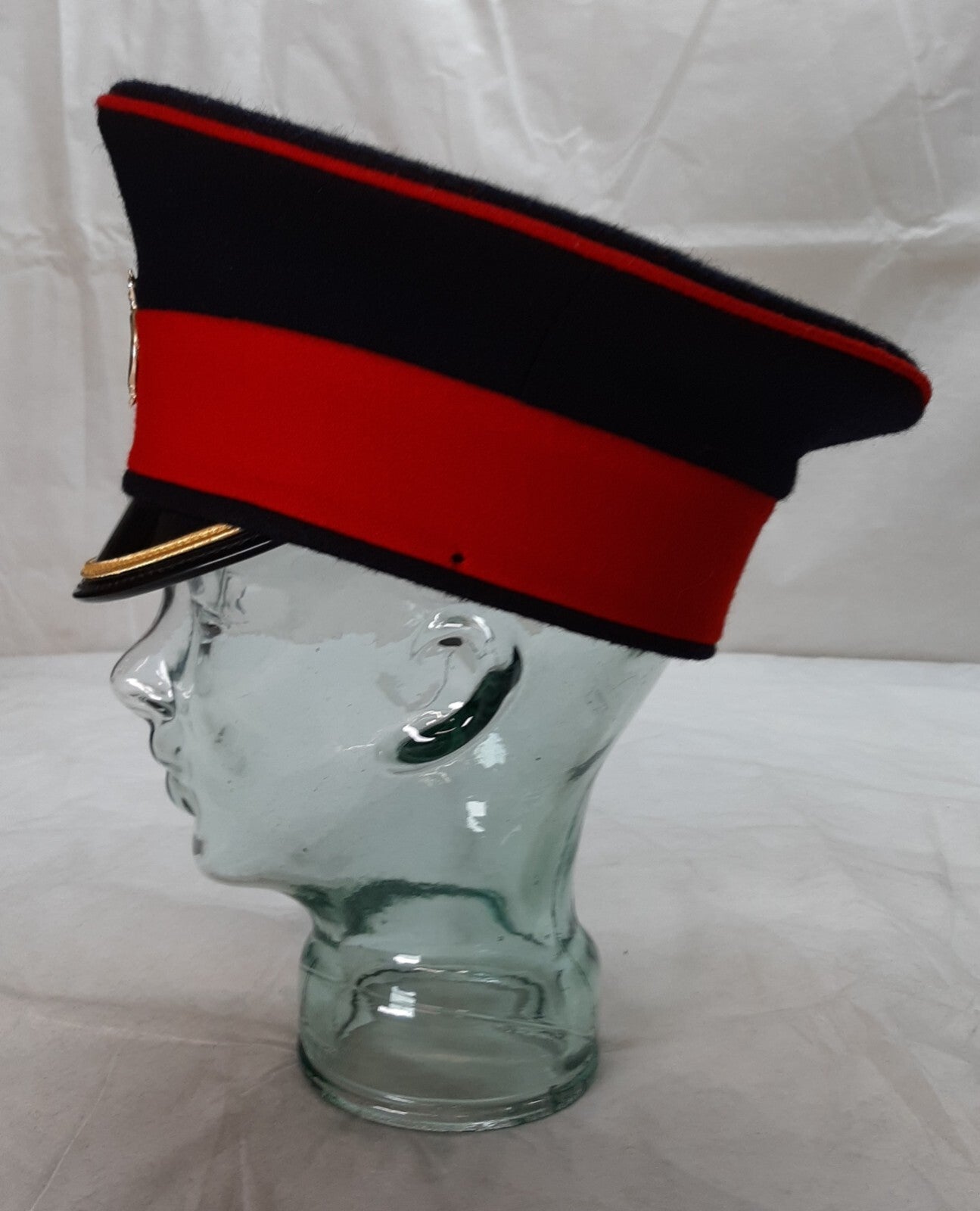 No1 Life Guards Dress Hat British Army Troopers Visor Cap With LG Insignia 54cm