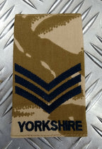 Genuine British Army Desert Camo Yorkshire Rank Slide Various Ranks