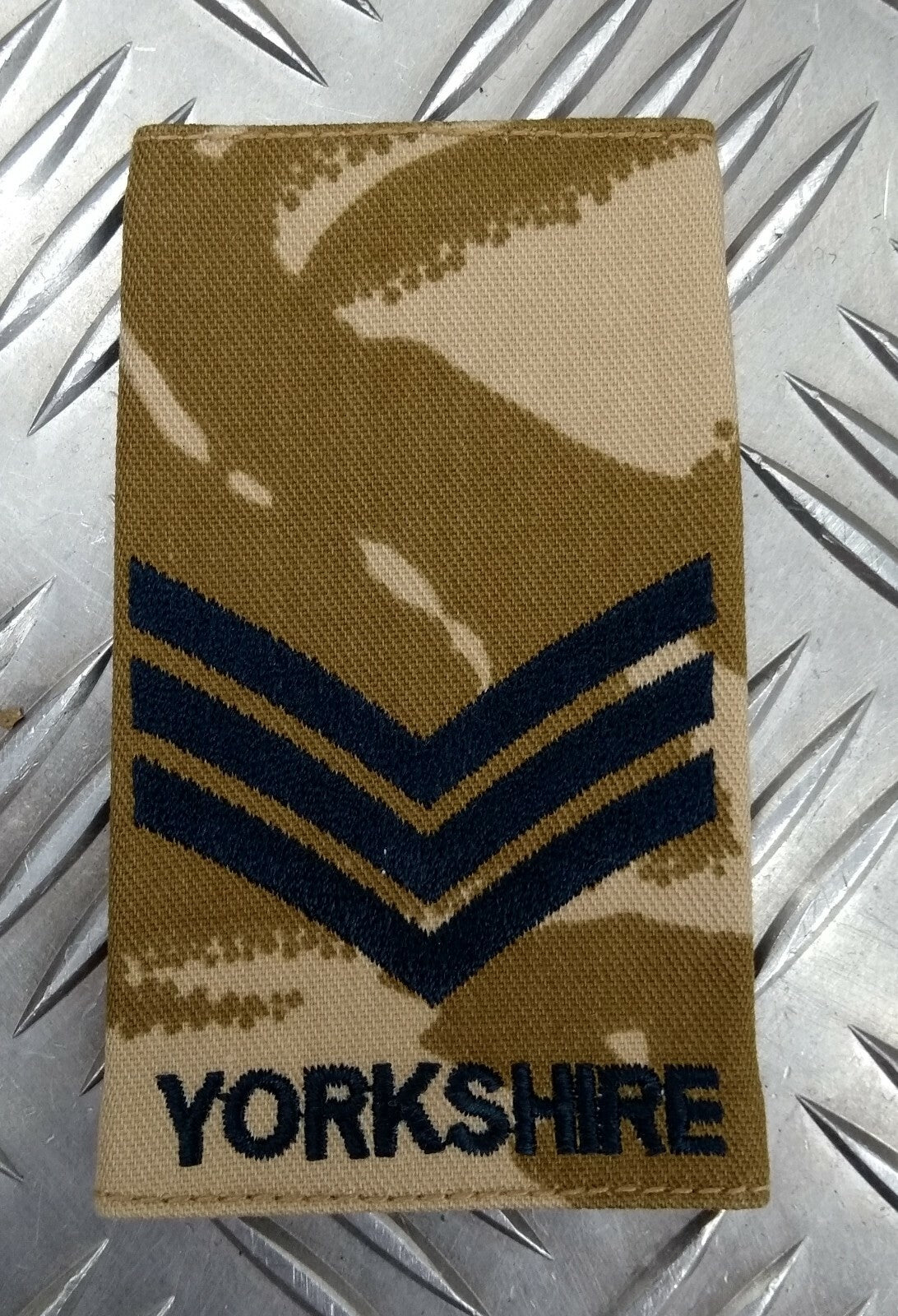 Genuine British Army Desert Camo Yorkshire Rank Slide Various Ranks - NEW