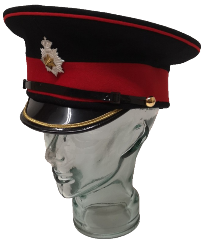 Holland Flora Band Sample Pre-production Cap with Hat Badge & Gold Bar Peak 59cm