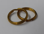 Genuine Vintage British Issue Dark Brass 5/8" Shank Split Rings x5