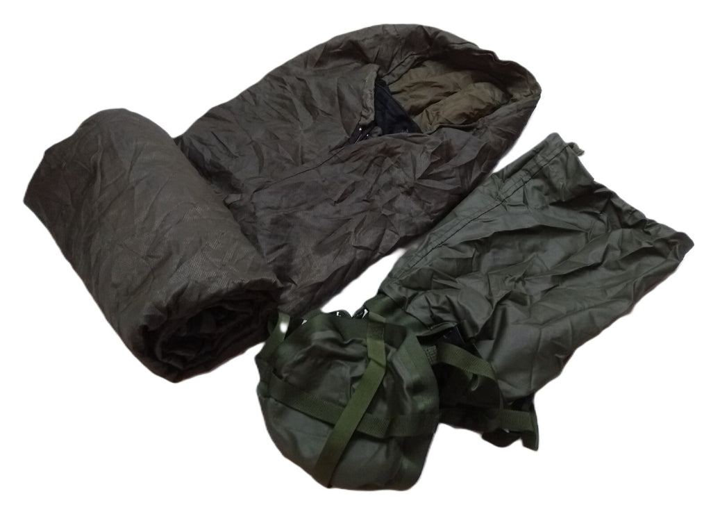 Jungle Sleeping Bag Army Green Snugpak V1 With British Compression Sack