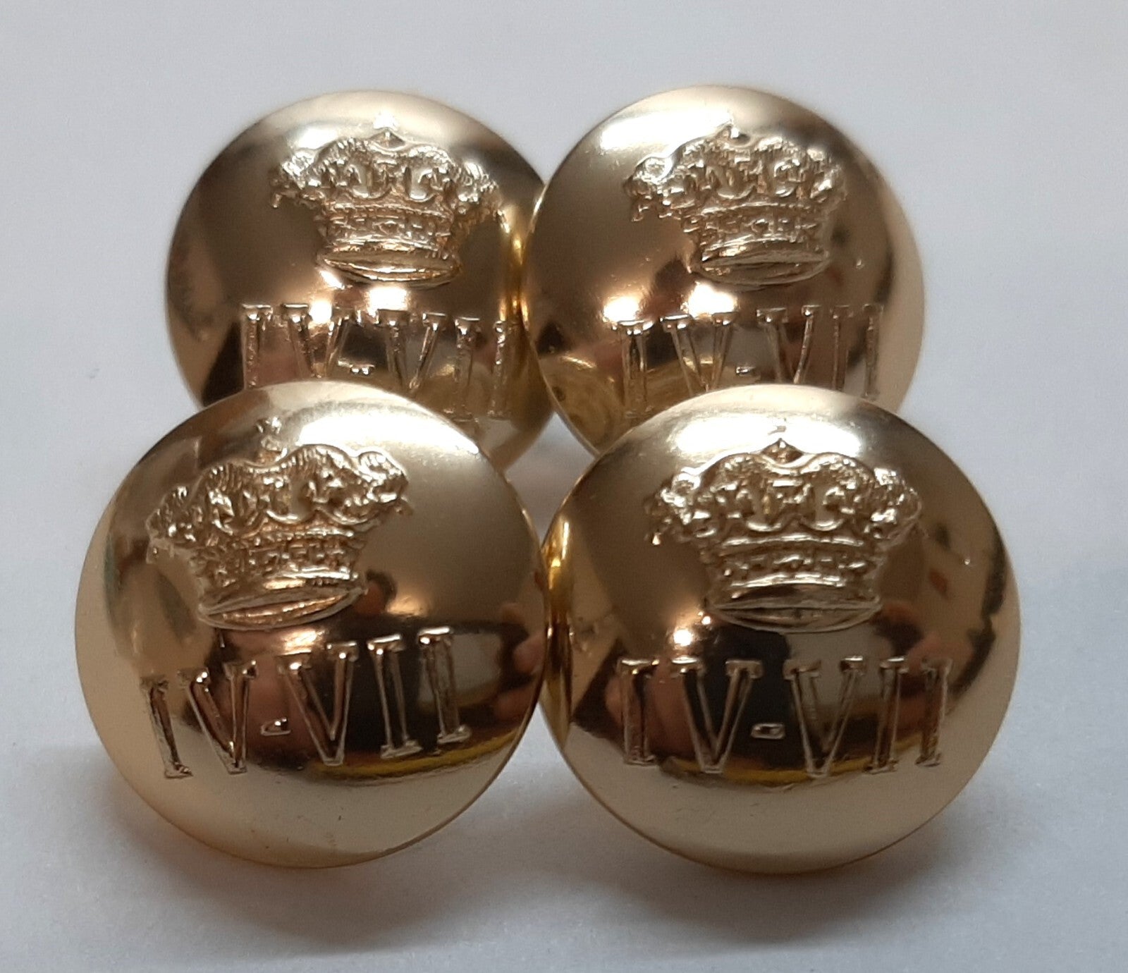 4th/7th RDG British Dragoons Dress Medium Buttons x 4 NOS