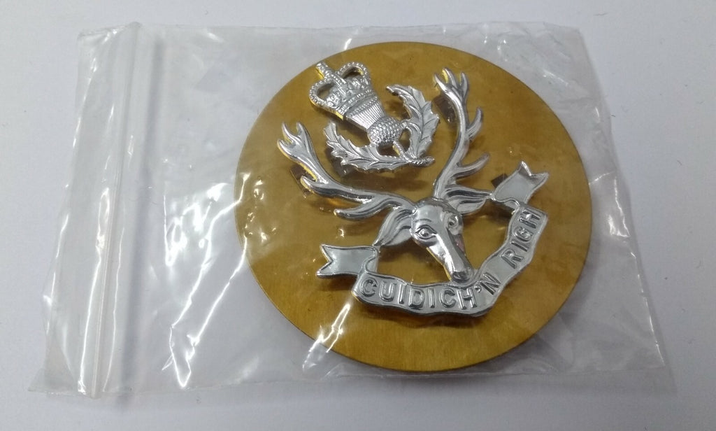 Queen's Own Highlanders Glengarry Hat Badge NEW