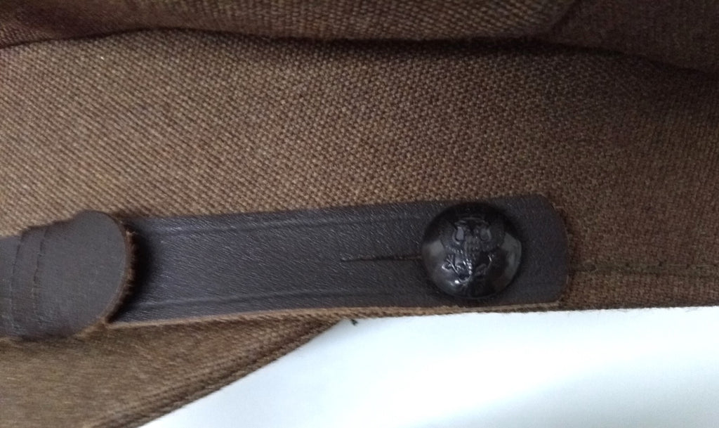 No2 Officers Hat Mercian British Army Full Insignia & Leather Chin Strap 53cm