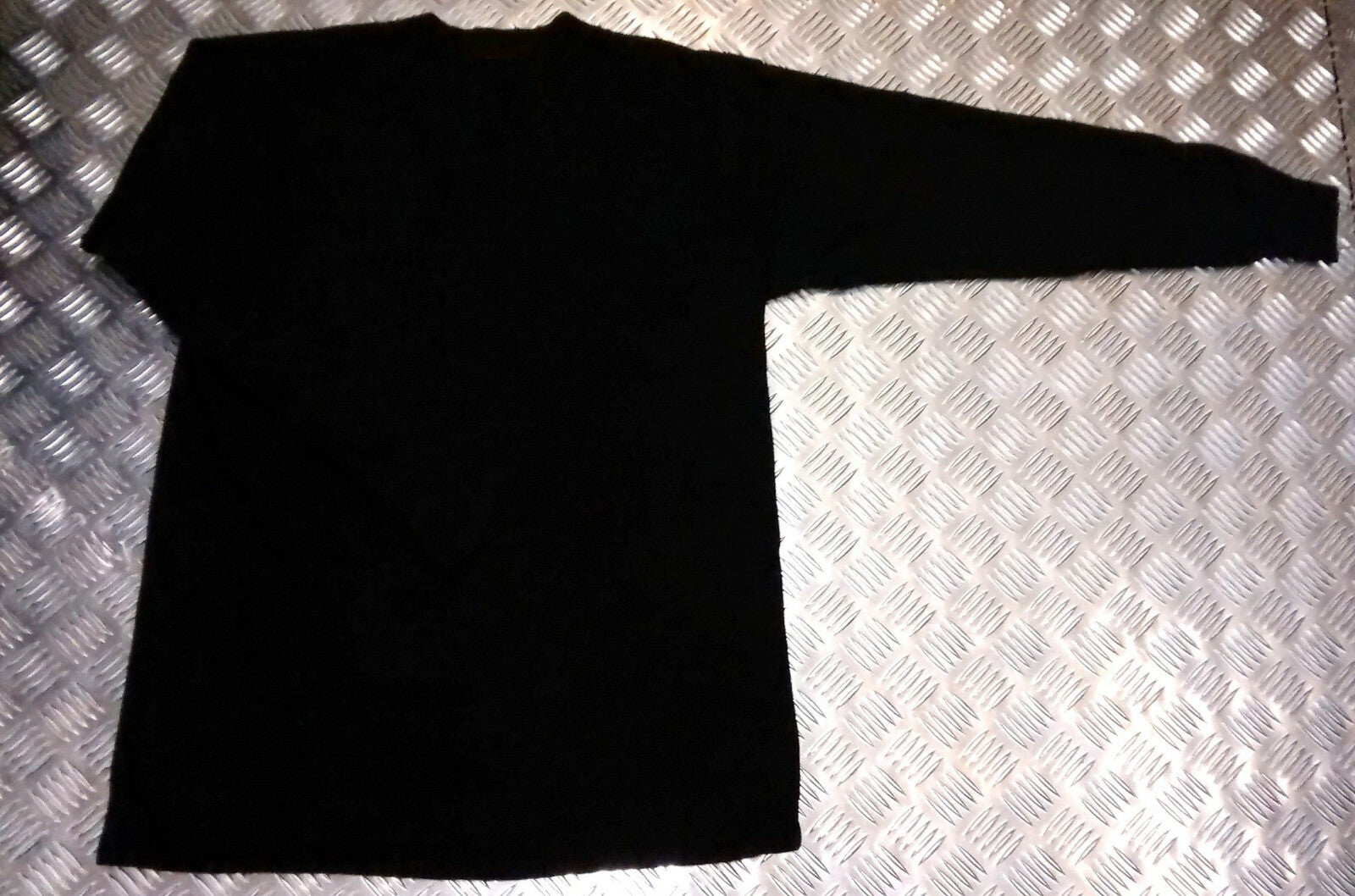 Genuine German Army Long Sleeve Thermal Top /Jumper / Shirt Overdyed Black