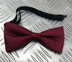 Genuine British Made Crimson Bow Tie Evening Mess Dress Dickie NEW