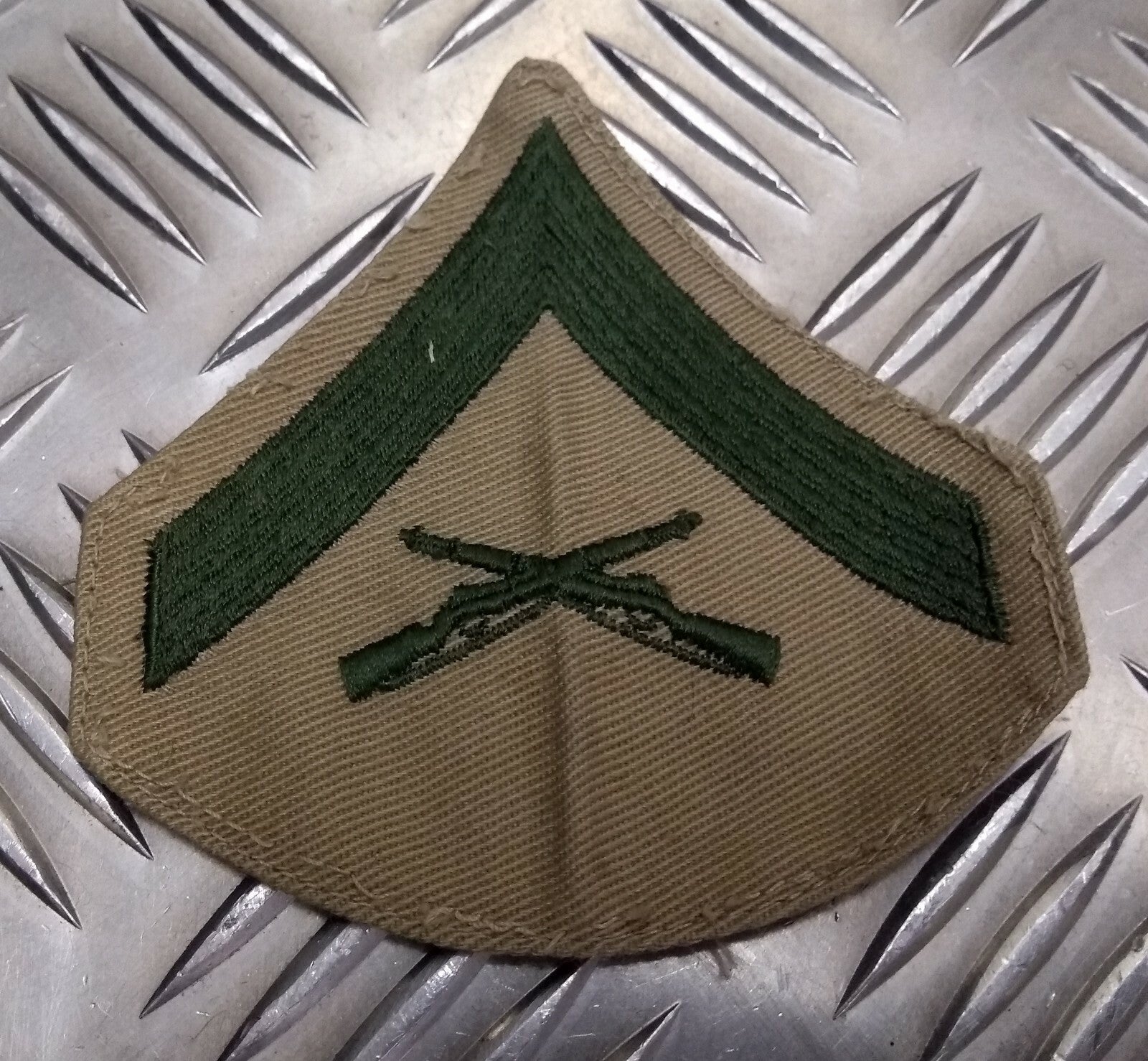Vintage Badge U.S.M.C Marine Corps Lance Corporal Shoulder Chevron Patch
